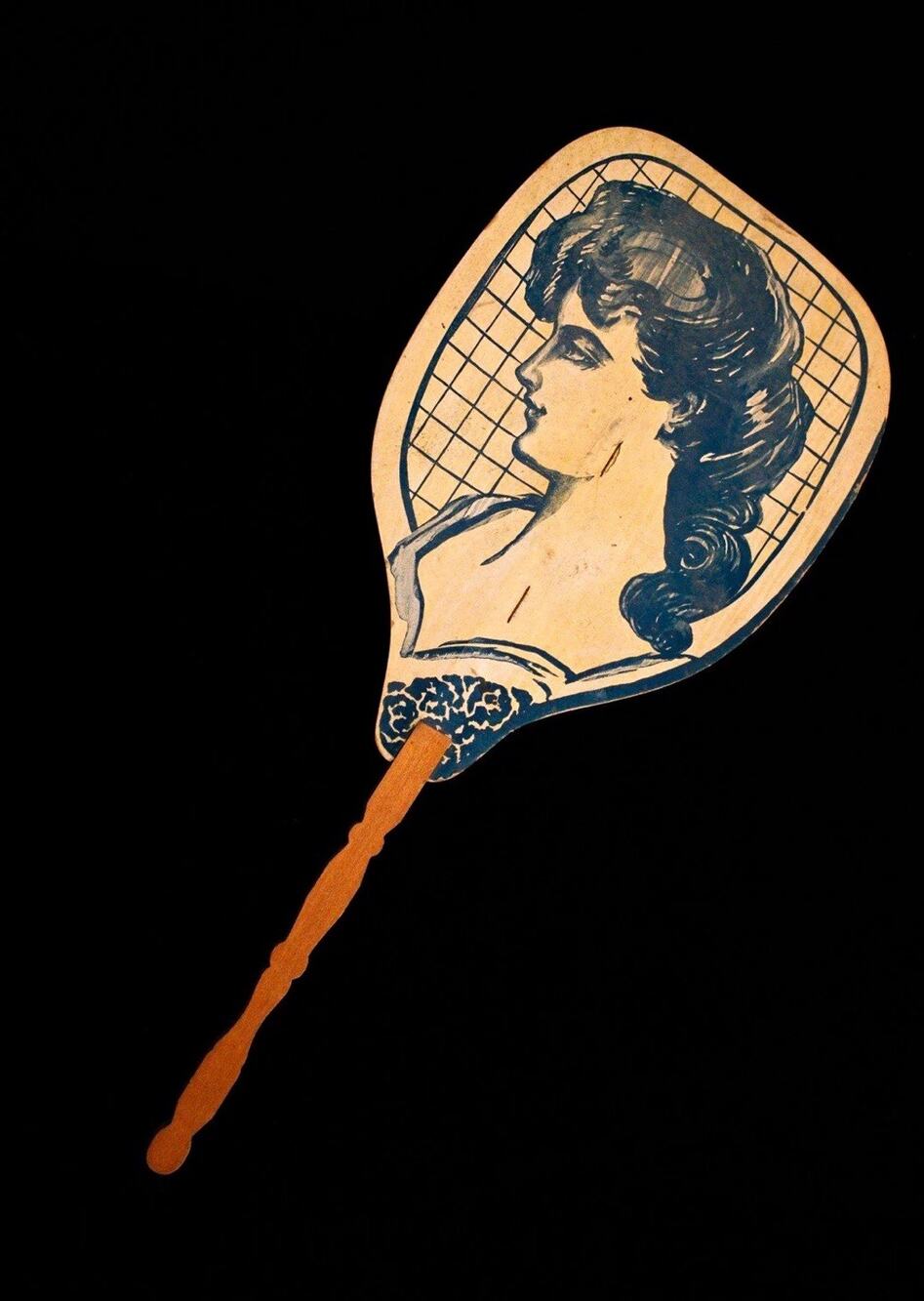 Antique Edwardian Advertising Fan FELLOWS Gloversville, NY, c. 1905–1910
